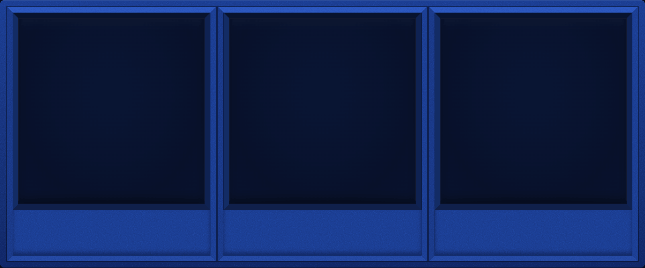 Blue Display Case (1x3)